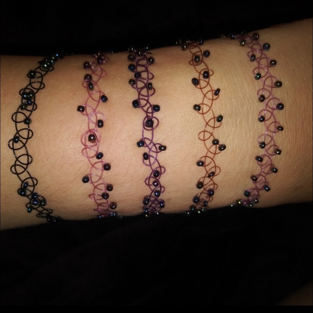 Tattoo style Stretch bracelets